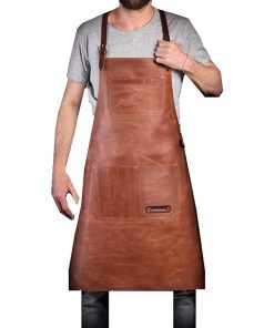 leather bbq apron