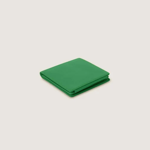 Trifold Green Leather Wallet