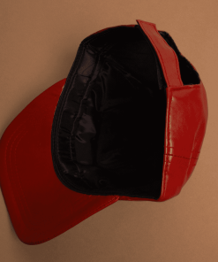 Sheep Red Leather Cap