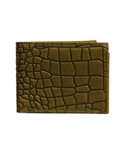 The Glossy Olive Flap Wallet