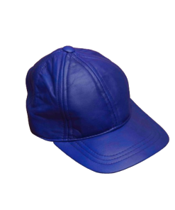 Royal Blue Leather Caps