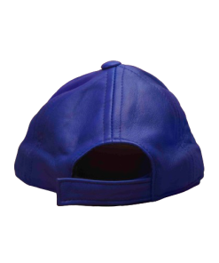 Royal Blue Leather Caps