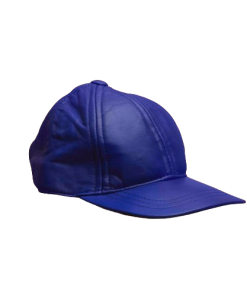 Royal Blue Leather Caps