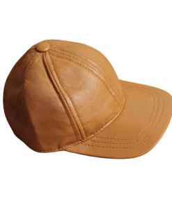 Mustard Leather Cap