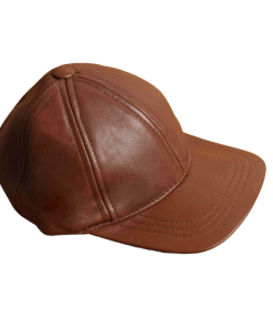 Brown Leather Caps
