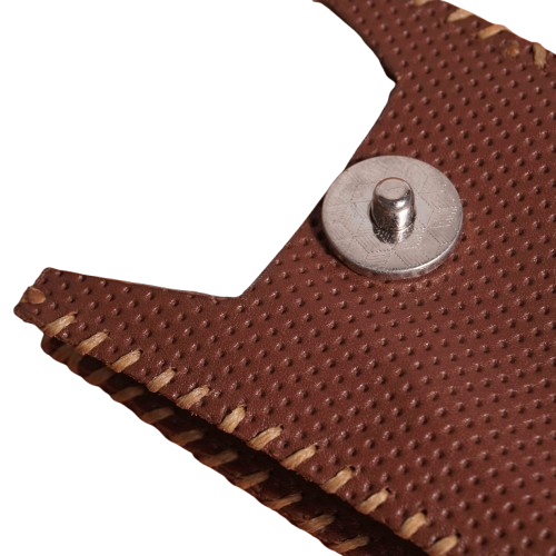 Brown Handmade Magnet Cigarette Case